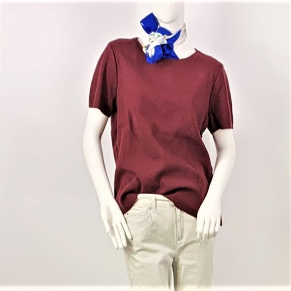 Ann Taylor Burgundy Blouse